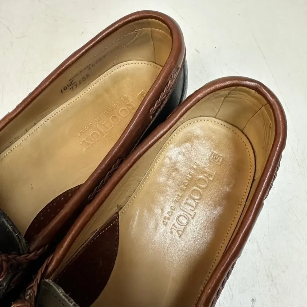 VGUC Rancourt & Co. x FootJoy Tassel Loafer Kiltie Black Made in USA 10.5 E